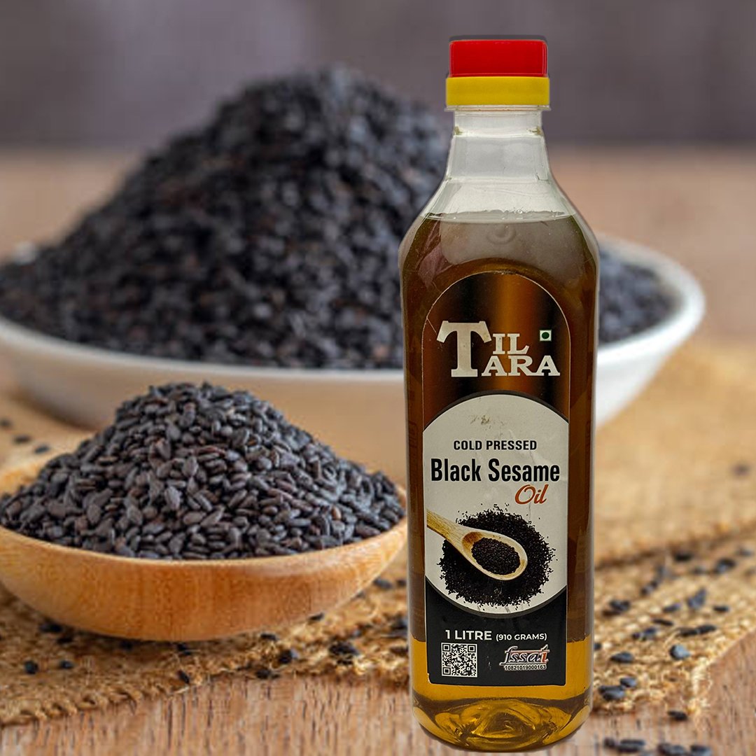 Black Sesame Oil – The Secret to Vitality and Wellness (1Ltr Bottle)