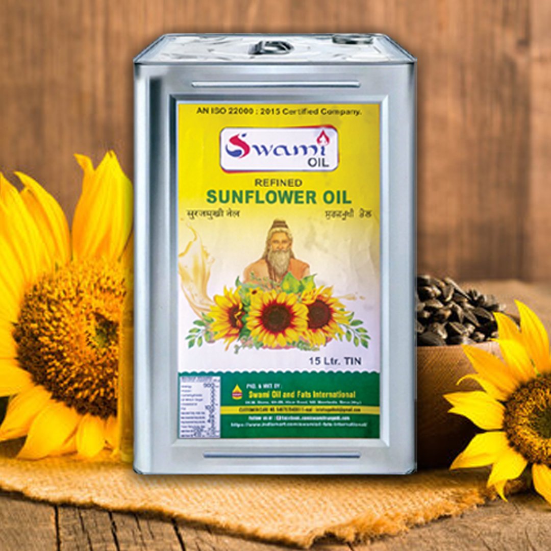 Refined Sunflower Oil – 15L Tin for Healthy Living!