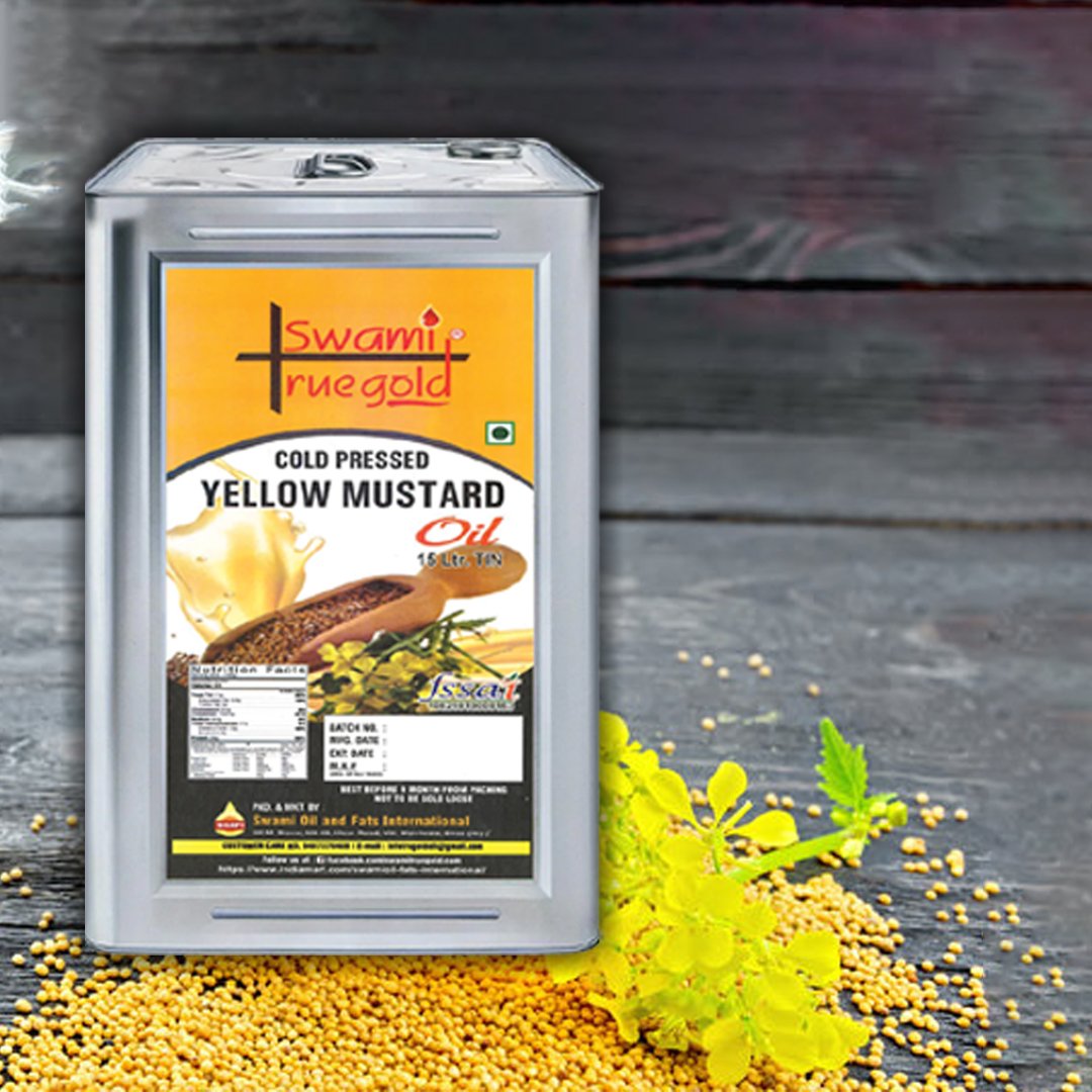 Yellow Mustard Oil – Pure, Powerful & Packed with Benefits! (15kg Tin)