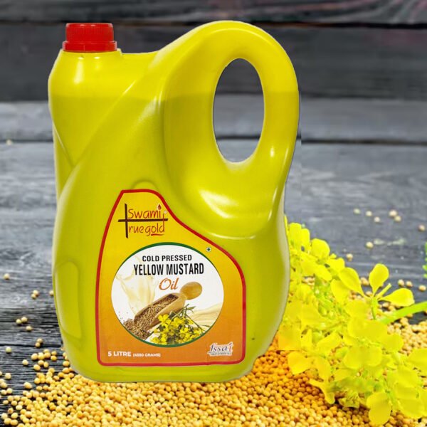 Yellow Mustard Oil – Pure, Powerful & Packed with Benefits! (5ltr Jar)