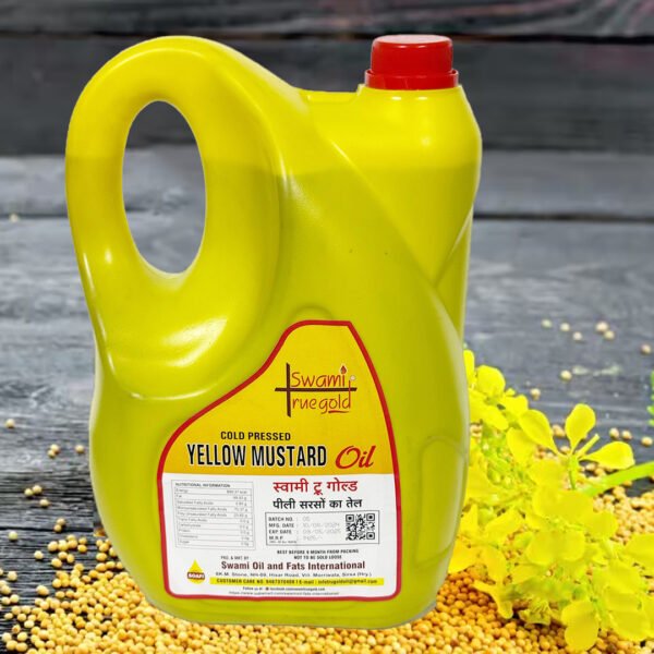 Yellow Mustard Oil – Pure, Powerful & Packed with Benefits! (5ltr Jar)