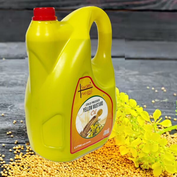 Yellow Mustard Oil – Pure, Powerful & Packed with Benefits! (5ltr Jar)